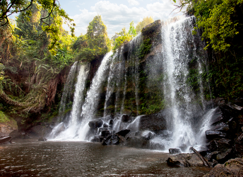 phnom kulen waterfall cambodia