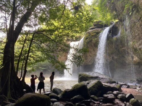 edge of the waterfalls in pattaya